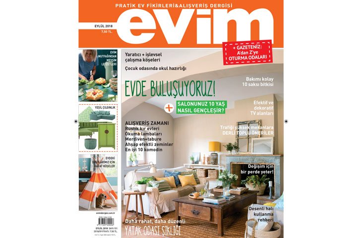 Evim Dergisi Eylül 2018