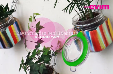 Vakumlu kavanozlardan gökkuşağı saksılar &#8211; Kendin yap
