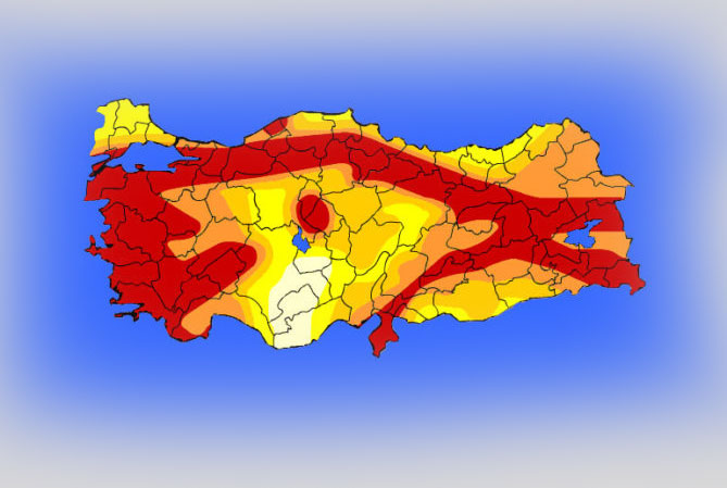 Evde deprem önlemleri fay hattı haritası