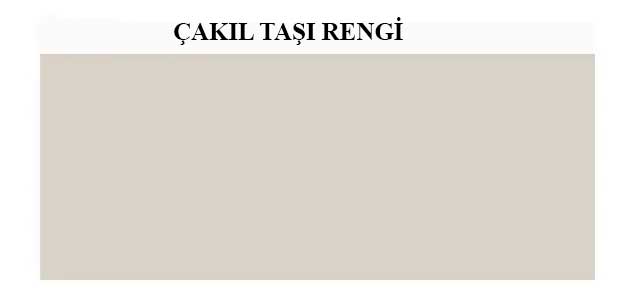 çakıl taşı rengi