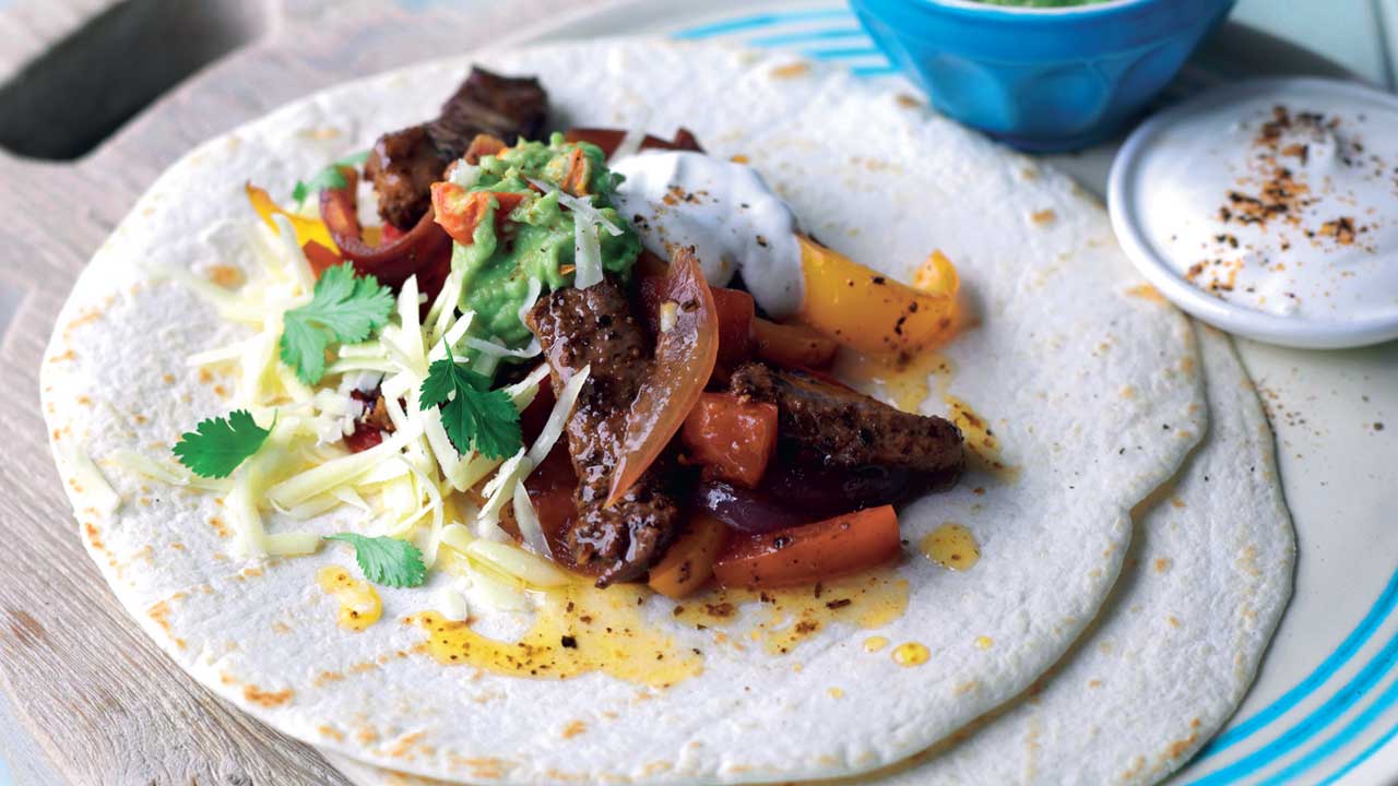 Biftek fajita tarifi (4 kişilik)