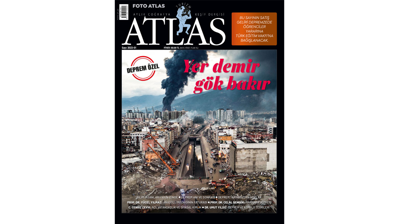 Mavi çerçeve karardı: Atlas&#8217;tan deprem özel sayısı