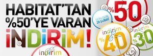 Habitat’tan büyük indirim!