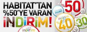 Habitat’tan büyük indirim!
