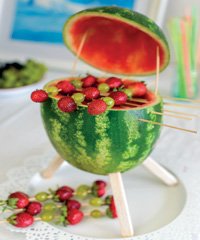 Tropik ve serin Karpuz ile yaratıcı masalar