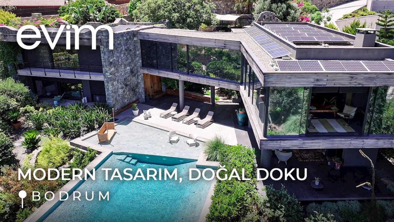 Bodrum’da modern, ferah ve doğayla iç içe bir mimari
